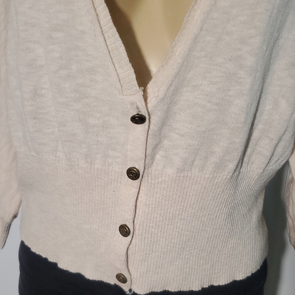 Anthropologie Charlie and Robin Beige Wool Cotton Alpaca Cardigan Size XL - Picture 2 of 15